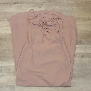 Peppermayo Mauve Tie-Strap Slip Dress